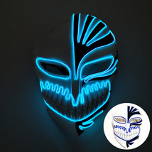 万圣节骑士EL发光面具酒吧派对聚会礼品发光助威道具LED创意面具