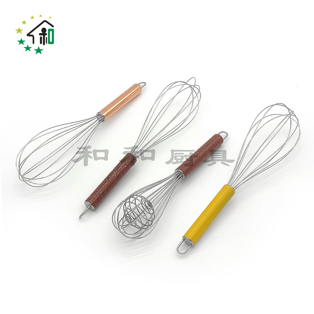 10 "/12" rose gold colored spring wire whipped egg cream batter whisk household hand whisk Item Picture