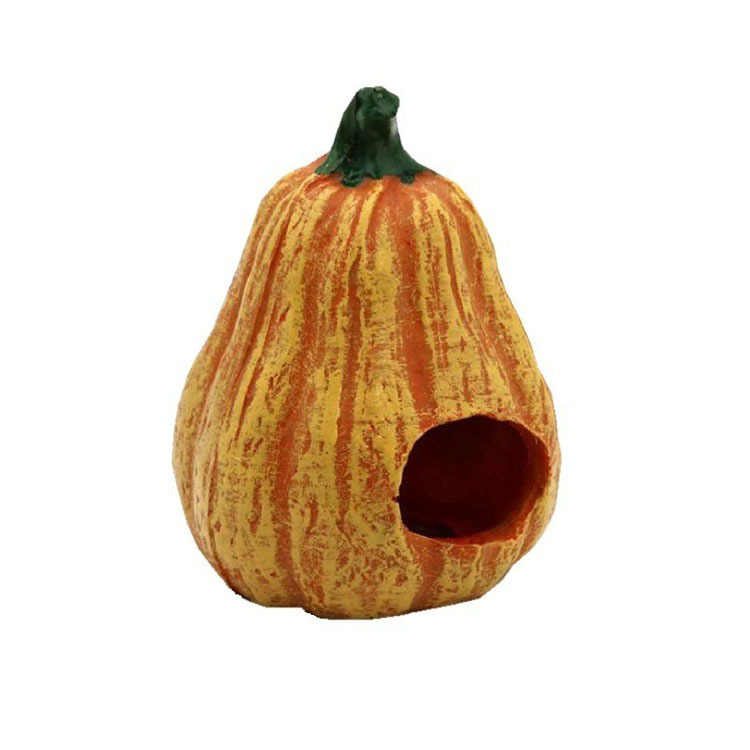 Aquarium decoration artificial animal and plant resin decoration fish shrimp pumpkin escape house Halloween scenery decoration Item Picture