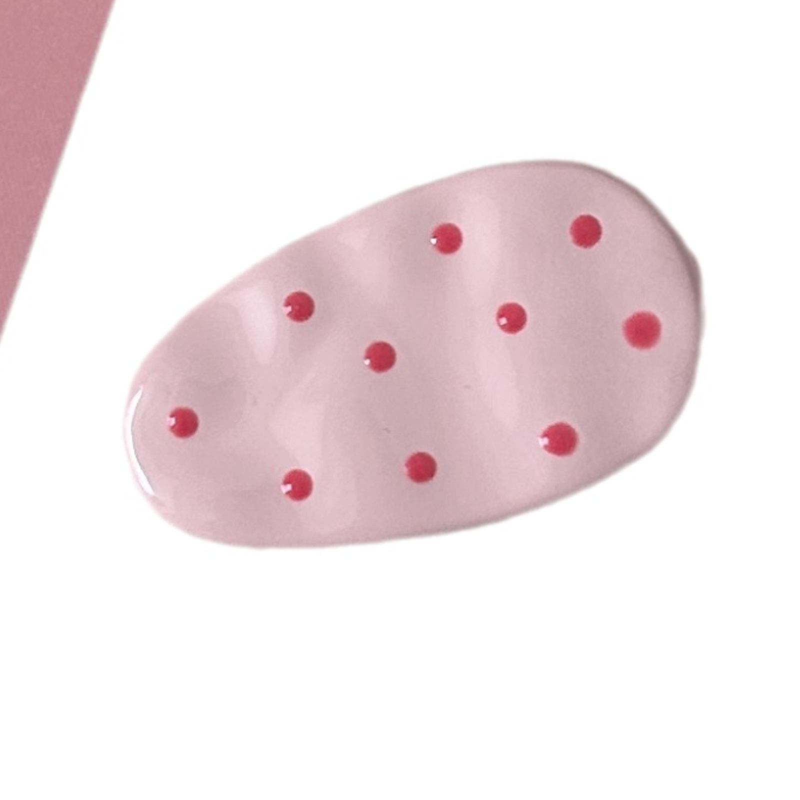 DD Dot Oval Clip, simple Japanese and Korean polka dot water drop duckbill clip, ins simple and versatile fringe clip, small clip Item Picture
