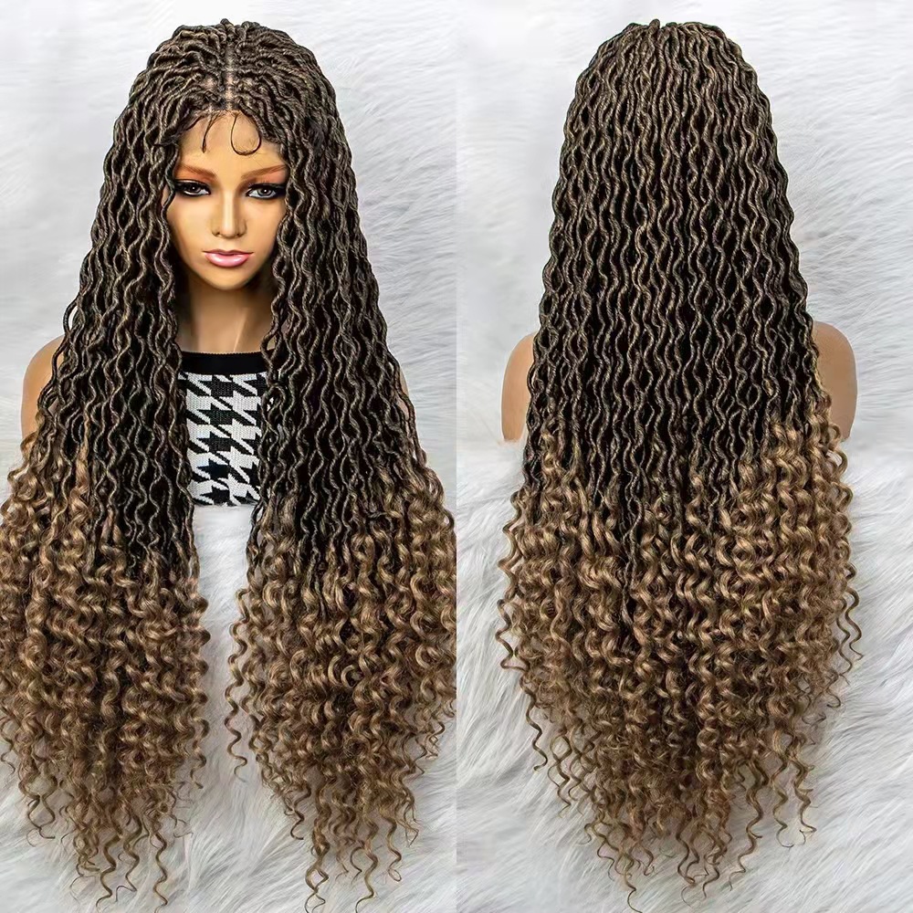 European and American cross-border lace Wig, braid wig, dirty braid wig manufacturer wholesale and customization