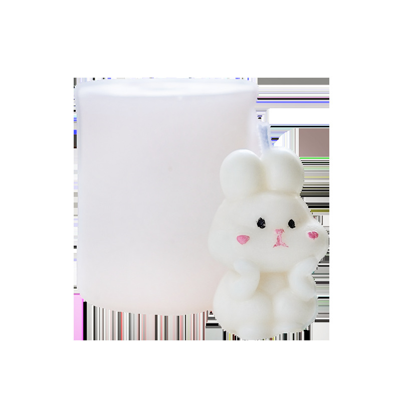 Korean ins 3D rabbit mold silicone demolding cartoon figurine gypsum candle baking mold Item Picture