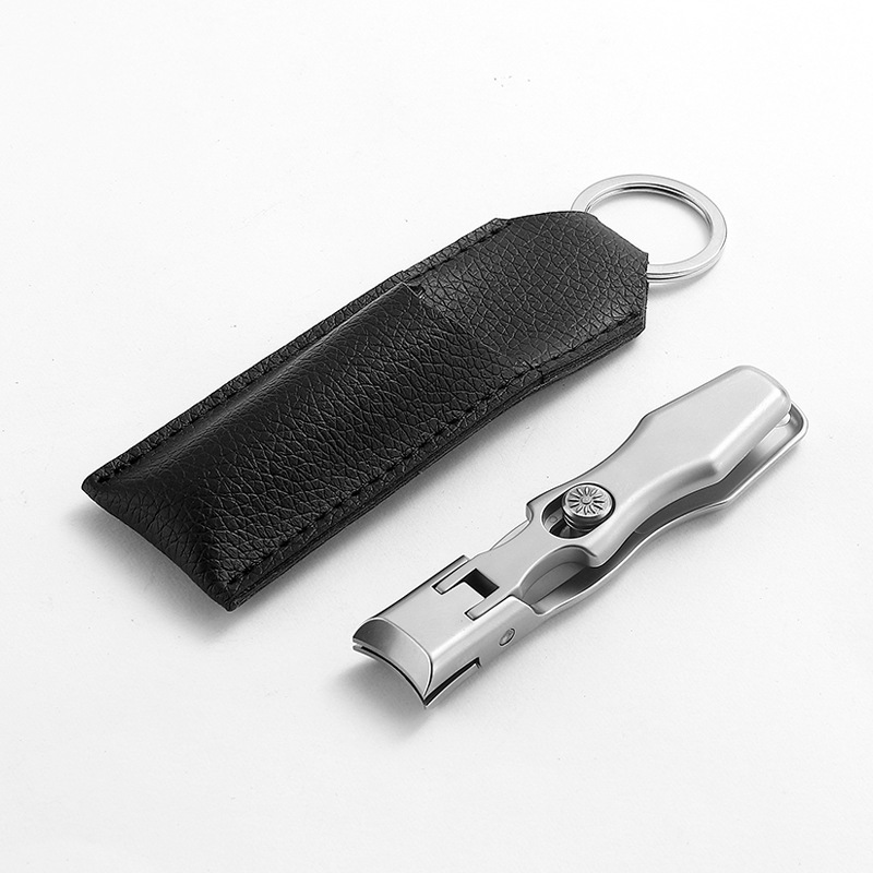 Stainless steel large anti-splash nail clippers, large opening nail clippers, single set, portable nail clippers for treating onychomycosis Item Picture