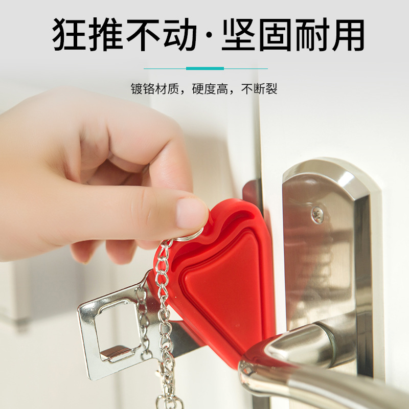 Home door locks, top door devices for going out, door blocking devices, anti-theft locks, temporary door stops details Picture