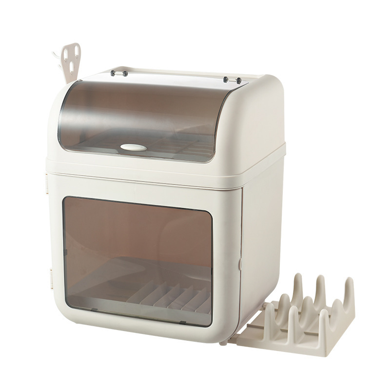 Kitchen multi-layer covered large-capacity tableware display rack Item Picture
