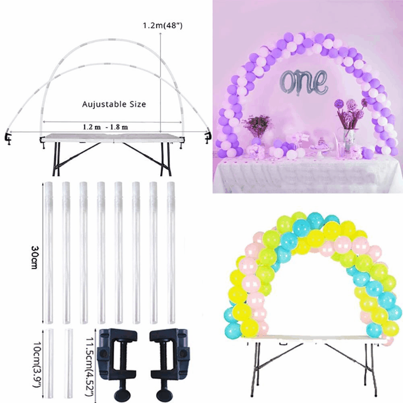 Birthday and wedding decoration table small arch set table arch display stand stand balloon arch Specification image
