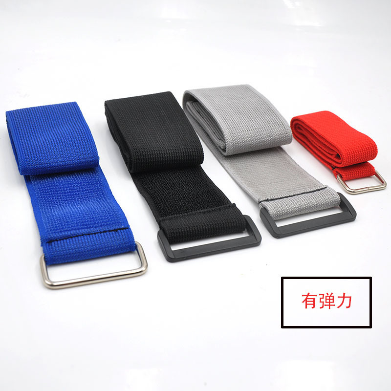 现货反扣松紧魔术贴扎带弹力带二人三足游戏绑带腰带捆扎带