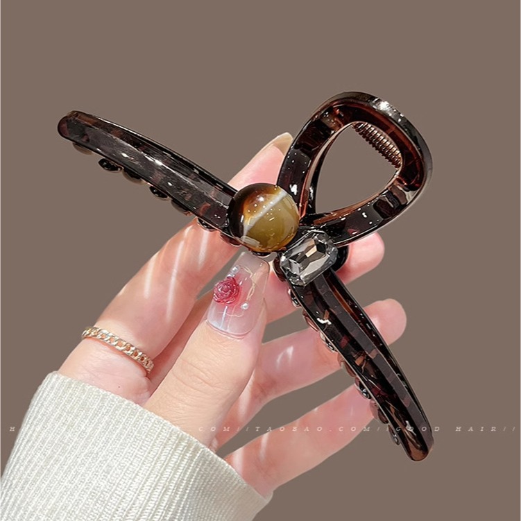 Simple High-Grade Hair Clip Women's Large Hair Clip Back Head 2024 New Exquisite Shark Clip Hair Clip Specification drawing