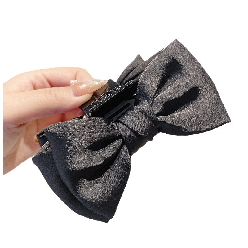 2025 New high-end large-sized hair clip, shark clip, Princess on the run, high top of the head, bow clip, and headwear Item Picture