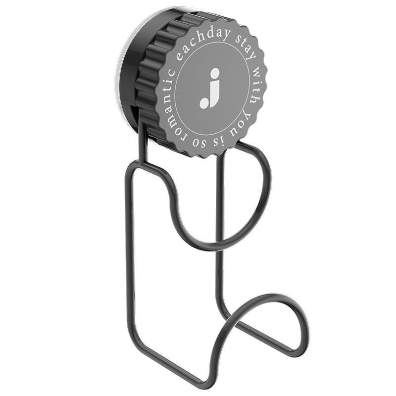 Yiwu in-stock suction cup iron art washbasin stand, wall-mounted non-drilling bathroom storage rack, household toilet storage and draining rack Item Picture