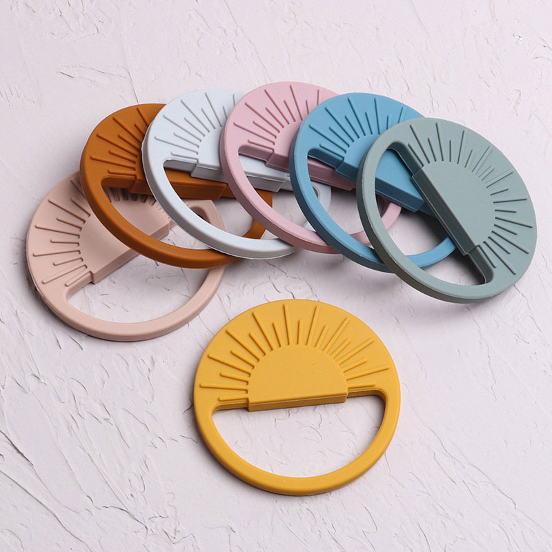 Amazon's New Silicone Teether Toy Baby Teether Stick Baby Comfort Anti-Eating Hand Food Grade details Picture