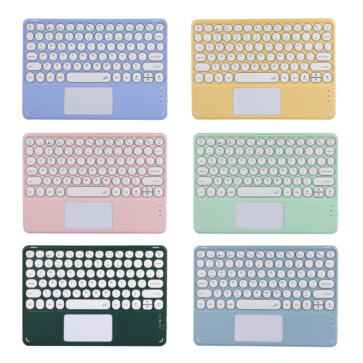 Explosive product for iPad touch cap touch color keyboard Samsung Huawei Lenovo tablet wireless touch keyboard full figure