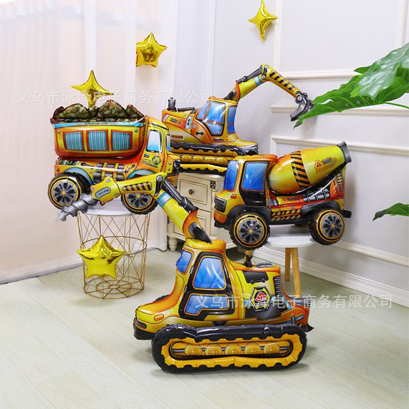 4D Assembly standing SUV Aluminum Film balloon police car Racing Beetle aluminum Film balloon Children's birthday party full figure