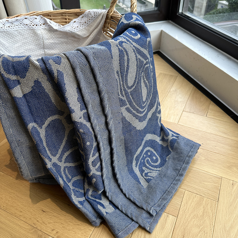 Live-streaming supply of aviation blankets, first-class cabin cover blankets, silk scarves, shawls, and new cashew nut blankets Application Scenario