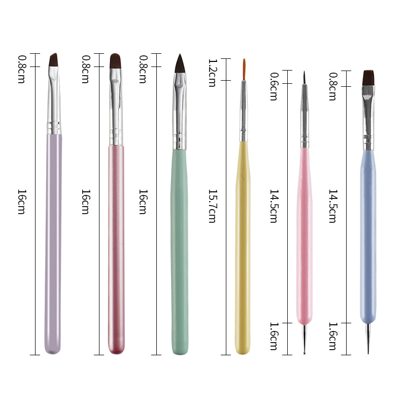 Nail Pen Painting Pen Set Of 7 Sets Of Professional Nail Pen Light Therapy Line Touch Nail Tools Wholesale Application Scenario