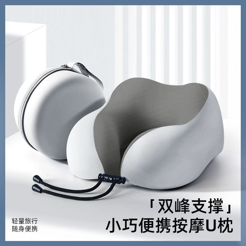 Portable Memory Foam U-Shaped Pillow, Travel Neck Pillow, Airplane Sleeping Pillow, Neck Pillow, Cervical Neck Rest, U-Shaped Pillow details Picture