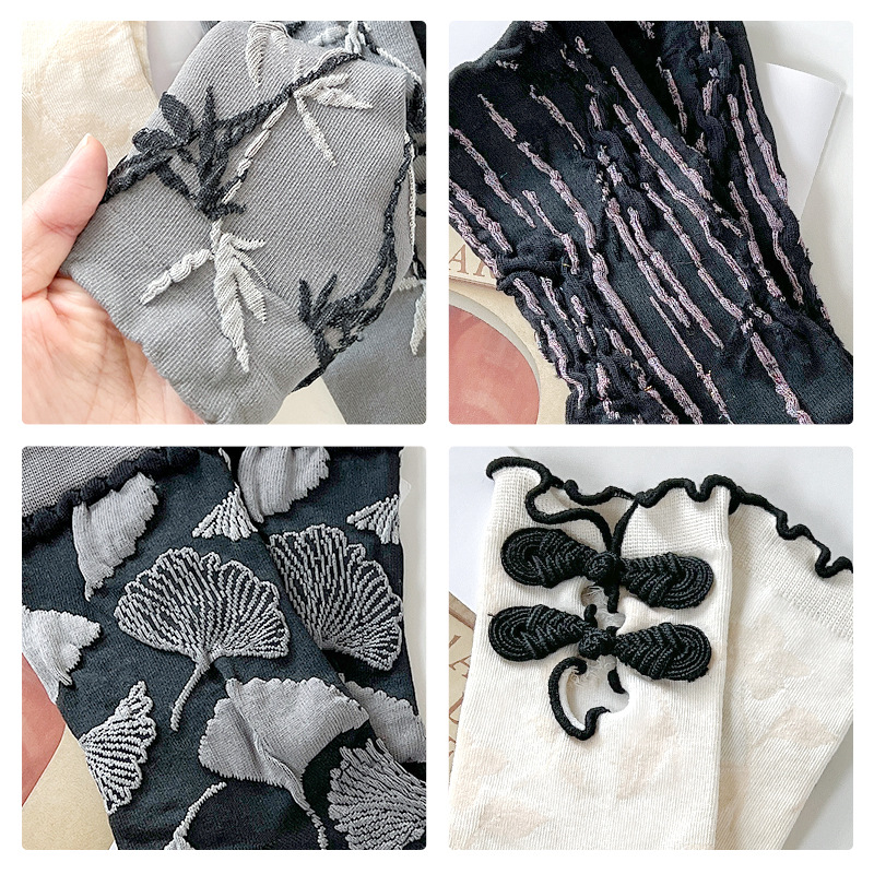 运动、休闲棉袜实物图