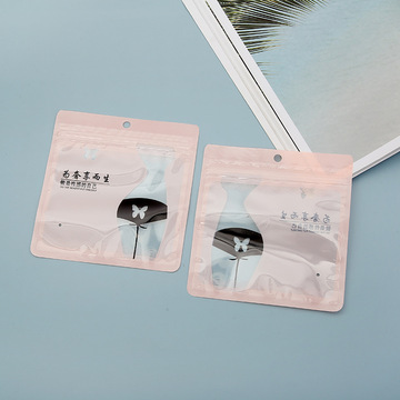 Underwear Bag Pink Translucent Bag Tights Leggings Face Mask Plastic Ziplock Bag Wholesale details Picture