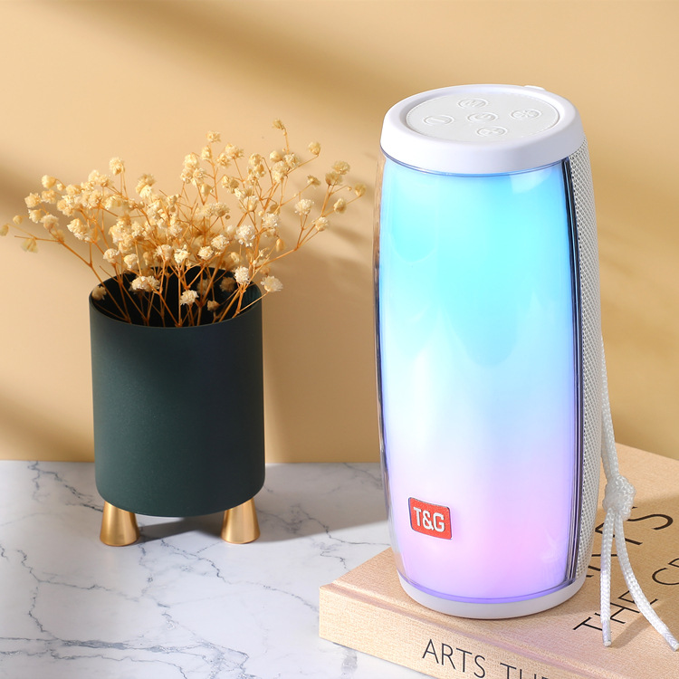 Cross-border e-commerce TG317 Bluetooth speaker, LED Melody Color light, Creative gift, small speaker, outdoor waterproof subwoofer details Picture