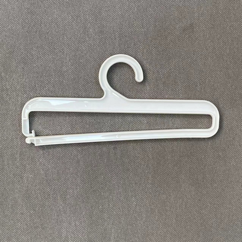 Transparent plastic towel clothing hanger, GRS plastic hanger hook, PP sock hook, plastic scarf hook, open details Picture