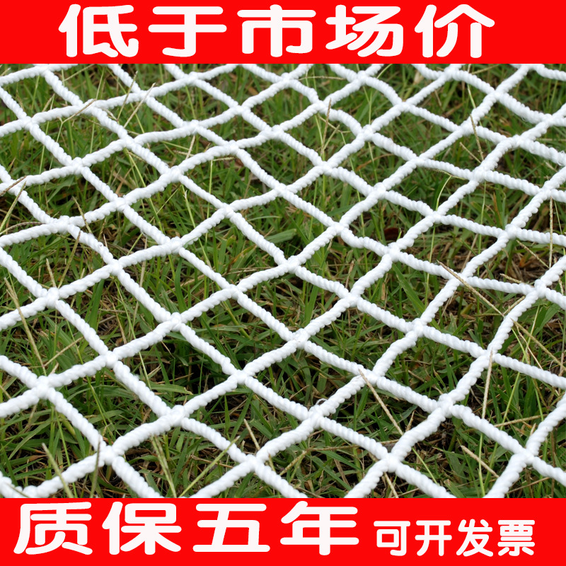安全网防护网防坠网白色尼龙网建筑工地安全平网阳台楼梯防坠网绳