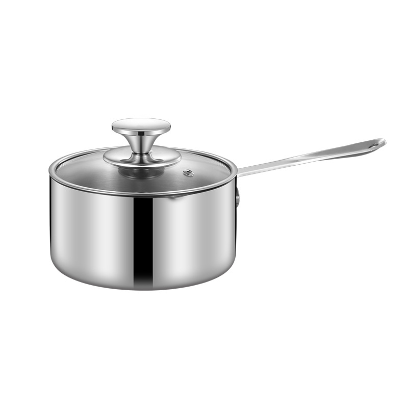 316 food-grade stainless steel baby food pot, baby milk pot, porridge and instant noodle soup pot, household single-handle pot without coating Application Scenario