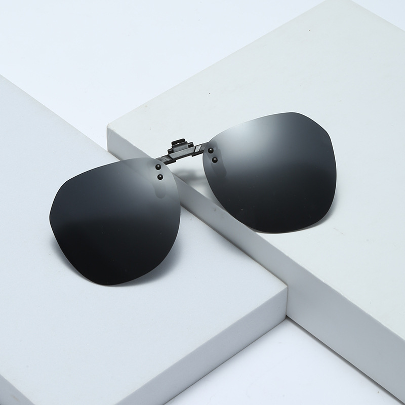 New polarized sunglasses clips, fashionable and trendy driver rimless sunglasses clips, frame glasses clips wholesale details Picture