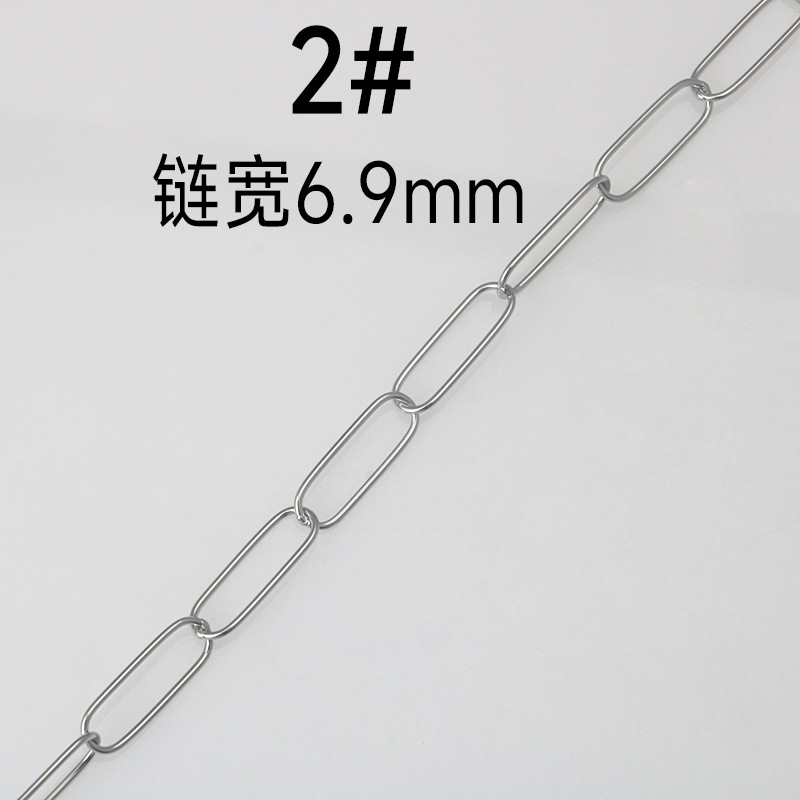 Stainless steel elliptical interlocking cross-shaped chain, bracelet, necklace, titanium steel diy semi-finished jewelry accessories Application Scenario