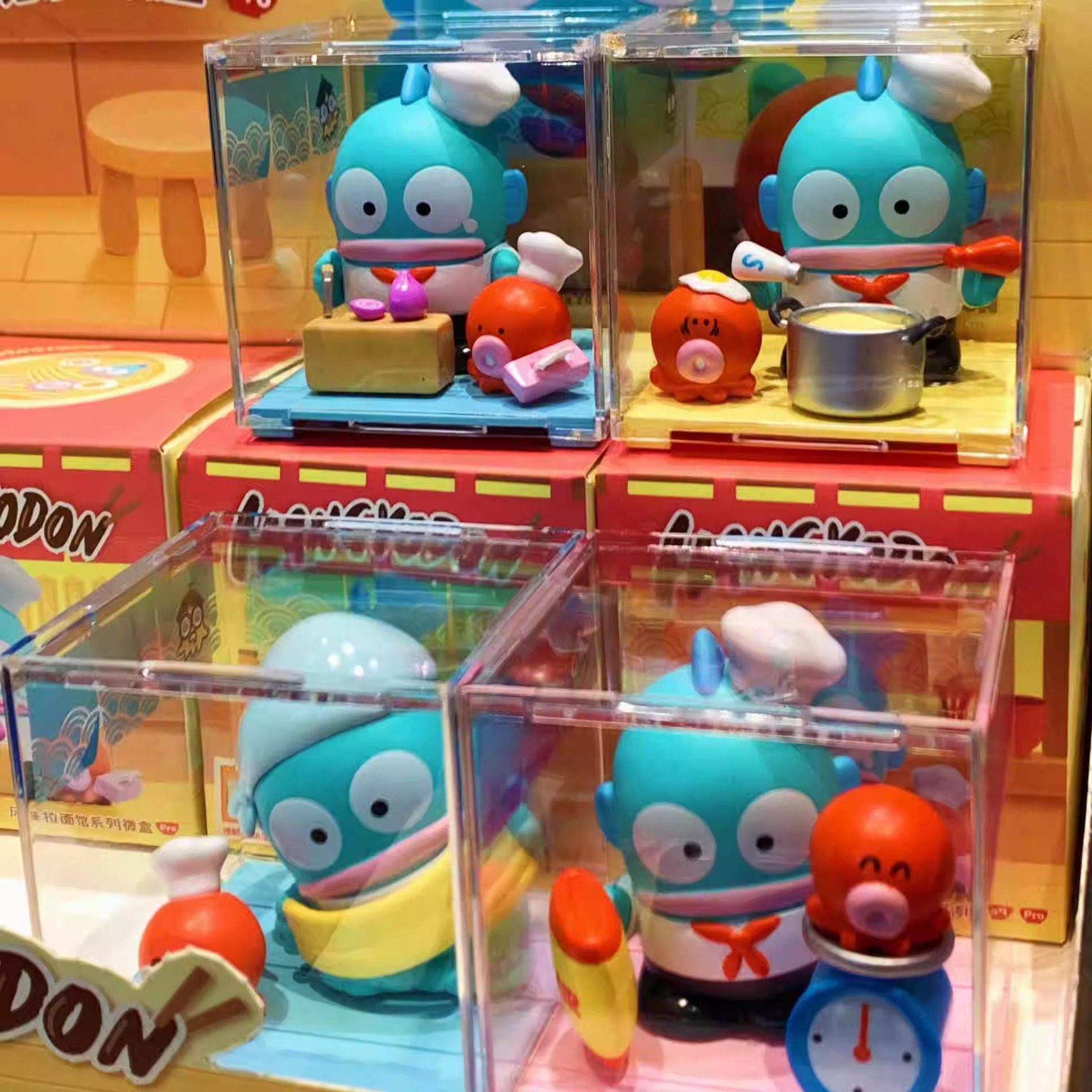 正版丑鱼汉顿风味拉面馆系列盲盒微盒pro潮玩手办桌面摆件批发详情3