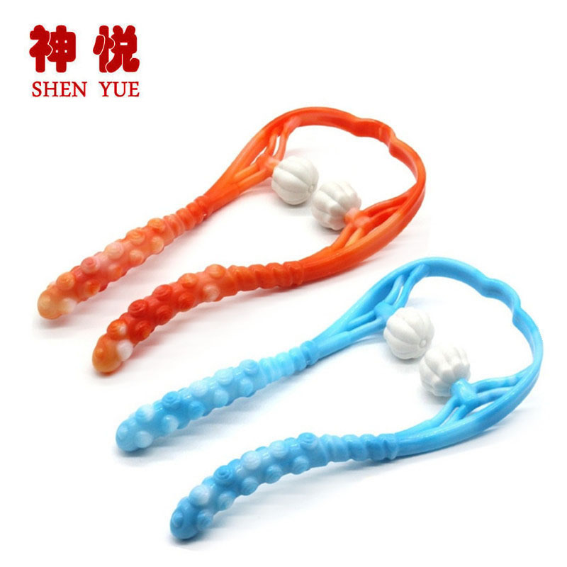 6296厂家自营颈夹器手动颈椎按摩器肩颈按摩器球可转动夹颈器批发