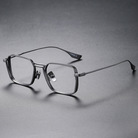 手工近视纯钛眼镜框dita125同款大脸复古全框多边形高度数眼镜架