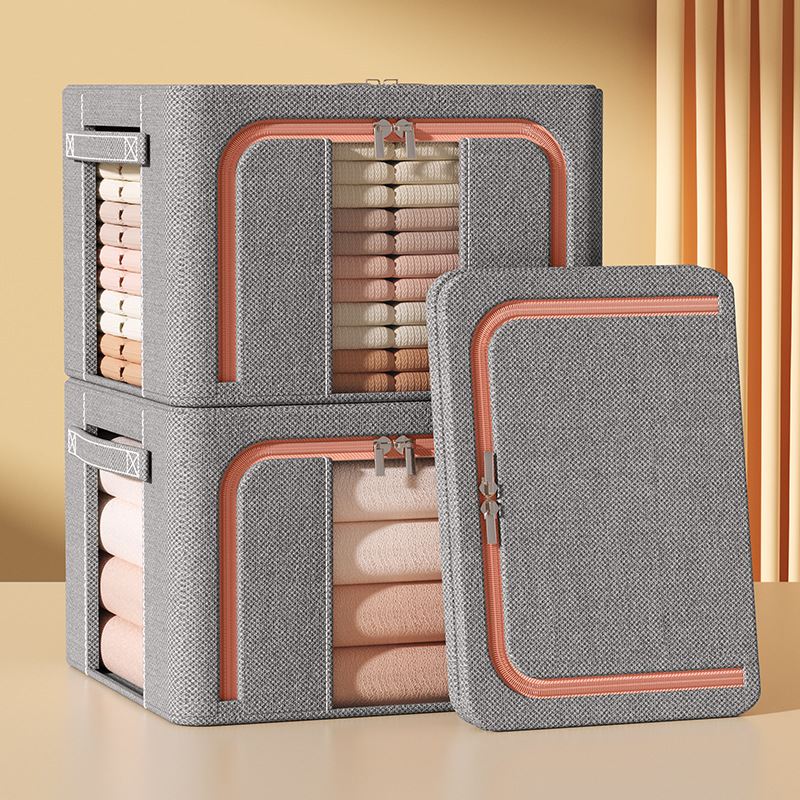 Clothing storage box, home fabric organization box, wardrobe clothing folding basket bag, Oxford fabric storage box, a magic tool