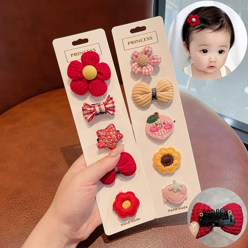 Baby Hair Clip Less Baby Hair Clip Does Not Hurt Newborn Short Hair Bb Clip Princess Cute Hair Accessories Headdress Application Scenario