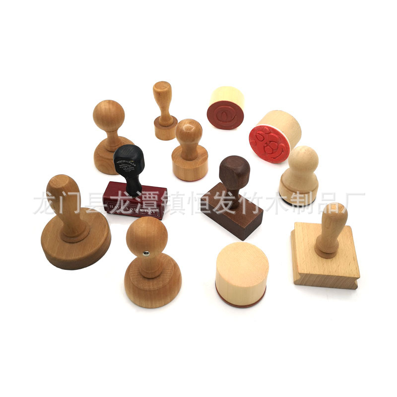 木制印章圆形产品图