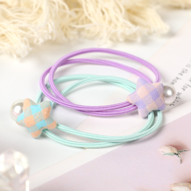 韩版女士珍珠发圈ins风基础简约多色发绳扎头发头绳仙女风发饰