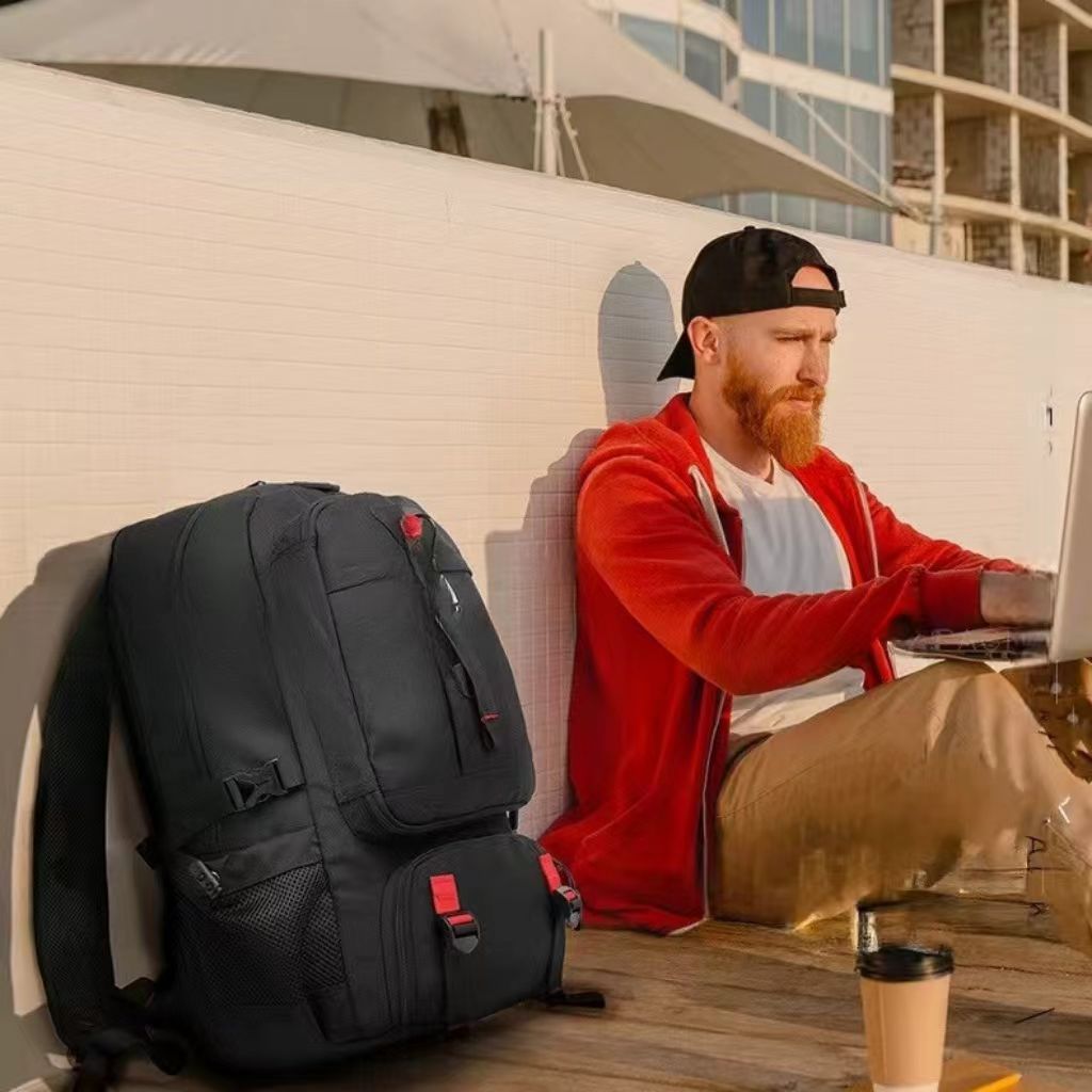 New men's large-capacity commuting and business backpack for autumn 2024, outdoor travel, hiking and multi-functional mountaineering bag Specification image