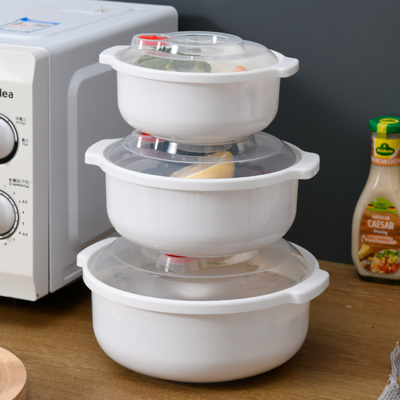 厂家批发】家用加厚塑料汤碗冬季保温菜罩白色收纳防尘多层食物罩