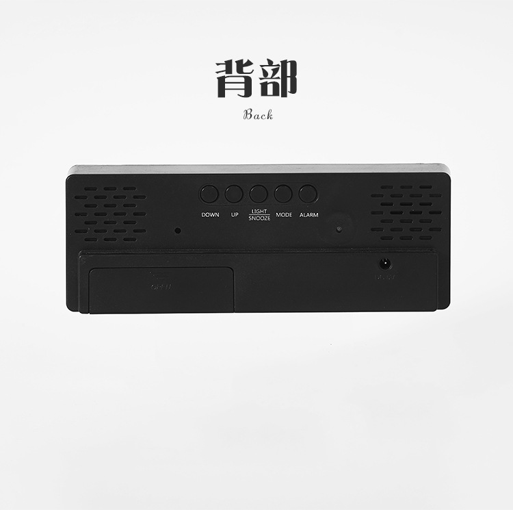彩色创意多功能电子钟简约大屏幕时钟闹钟学生钟多款镜面0712详情25