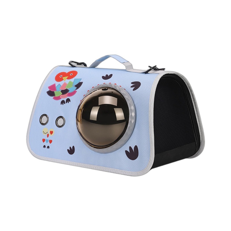 Pet portable space capsule, portable cat bag, hand-held foldable single-shoulder bag, outdoor backpack, cartoon cat and dog bag Item Picture