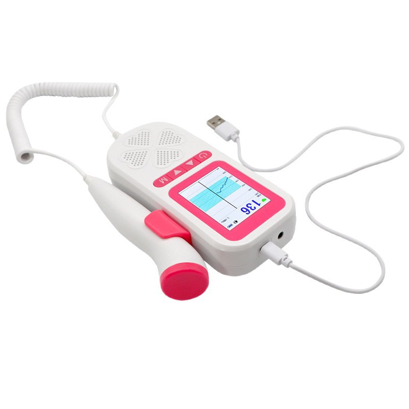 Cross-border exclusive Doppler fetal heart rate monitoring instrument, English packaging, portable for home use, fetal heart rate for pregnant women Item Picture