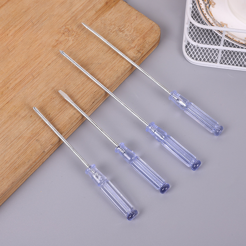 Factory direct sales of small crystal screwdrivers, wholesale of one-head cross-head screwdriver sets, hardware two-yuan store details Picture