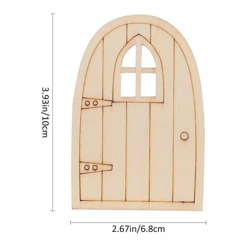 Wooden Fariy Door2mm木头质小精灵之门创意摆件装饰ebay外贸新款详情图2