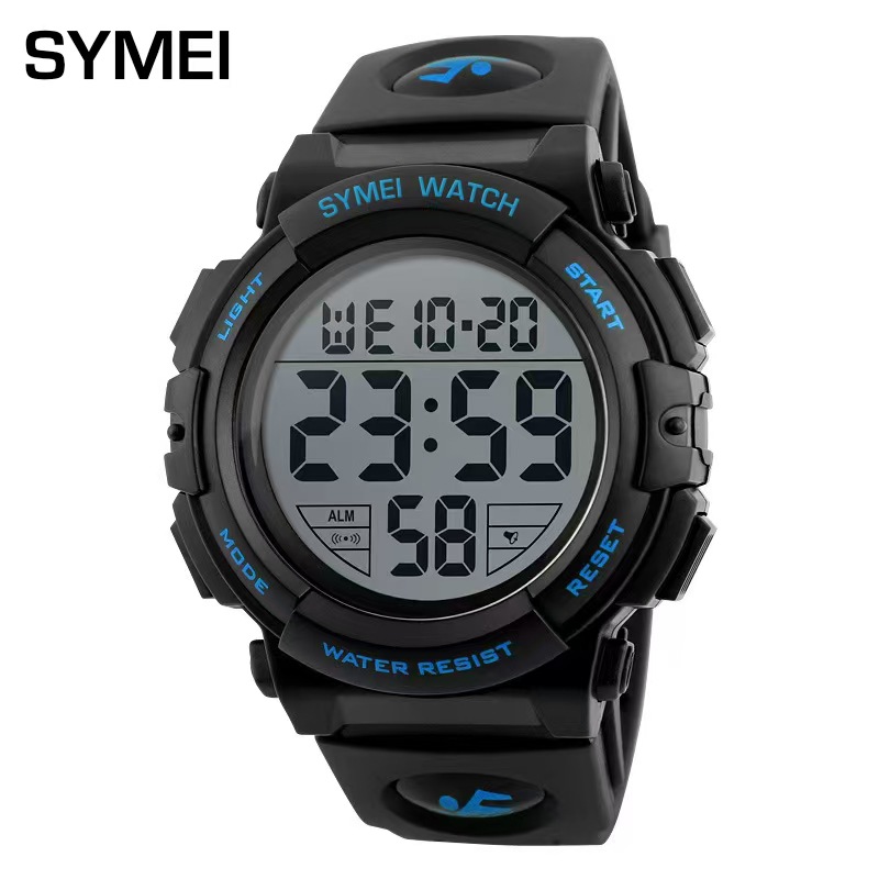 Multi-functional single-display men's electronic watch, luminous waterproof men's watch, children's, primary and secondary school students' waterproof watch Specification image