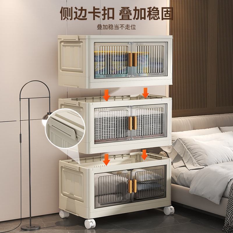 Living Room Bedroom Storage Cabinet Folding A Batch Cabinet Storage Storage Household Cabinet Free Installation Of Multi-Layer Lockers Specification drawing