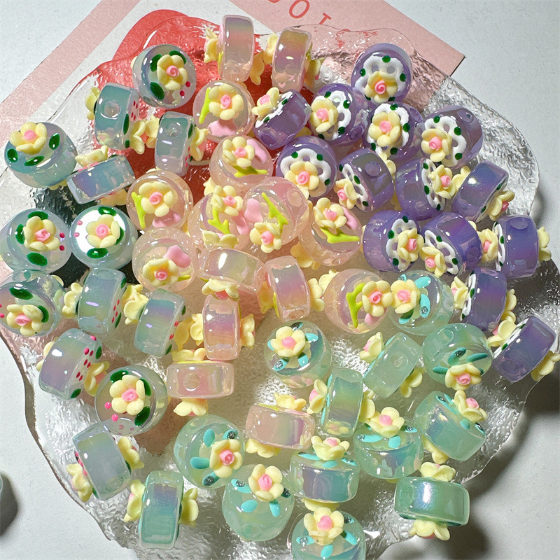 diy串珠头绳手链批发陈明家双面串珠发饰圆珠圣诞链条 手机壳材料