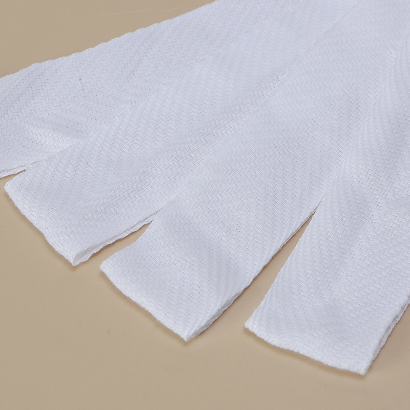 White Herringbone Stretch Bag With Children's Adult Clothing Collar Piping With Clothing Textile Accessories Webbing Application Scenario