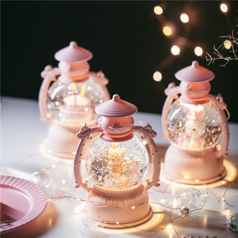 DL002-1 Little Horse Lantern Dreamy Music Box, Music Box Ornament, Birthday Gift for Girls, Night Light Mixed Batch Application Scenario