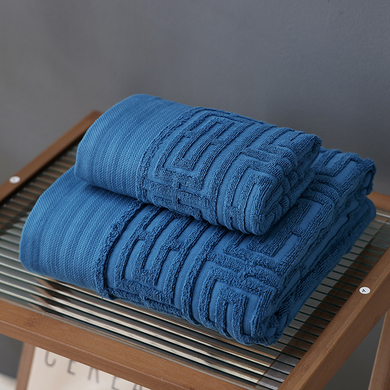 Beauty Salon Bath Towel Bath Cotton Absorbent Speed Does Not Drop Wool Xinjiang Cotton Soft Thickening Adult Bath Towel Wholesale details Picture