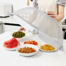 家用饭菜罩夏季新款折叠防苍蝇遮菜罩防尘餐桌罩大号长方形食物罩