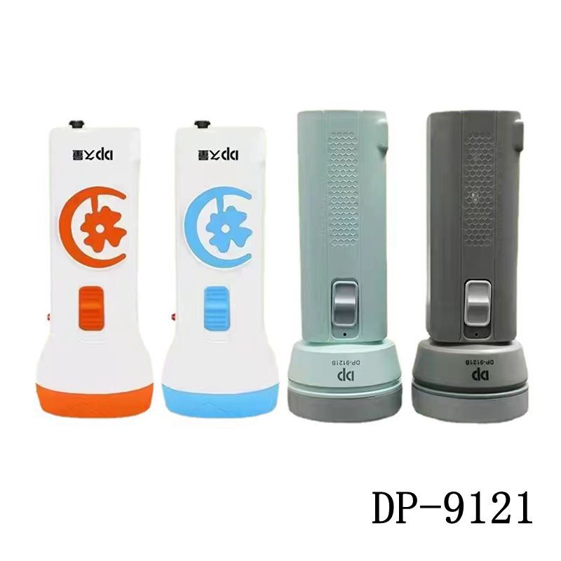 Long rechargeable led flashlight Household plastic small electric flashlight outdoor lighting details Picture